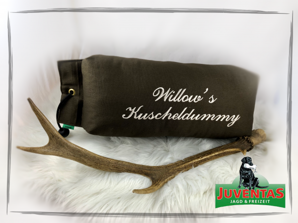 Juventas Dummy-Kissen / Kuschelkissen personalisiert aus leichtem Canvasstoff