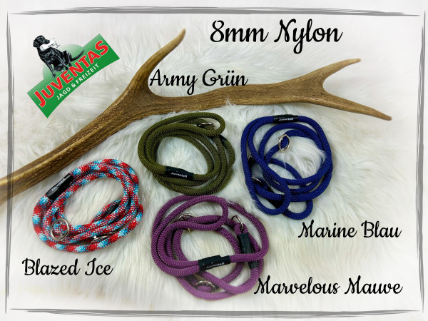 Juventas Moxonleine, Retrieverleine 8mm Nylon Seil