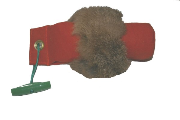 Juventas Welpendummy mit Wurfgriff und Kaninfell