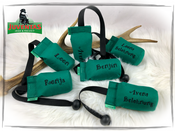 Juventas 1/4 Dummy (ca. 200g) SONDERANFERTIGUNG bestickt mit Namen