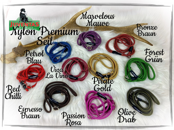 Juventas Moxonleine, Retrieverleine 6mm Nylon Premium Seil