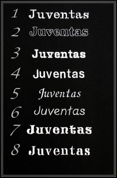 Juventas Filz-Startnummern